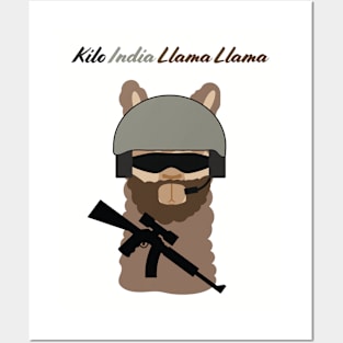 Spec Op Llama - Kilo India Llama Llama Posters and Art